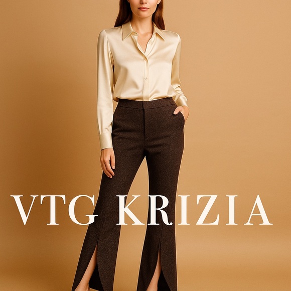 VTG Krizia,What a Find!These Pants are Absolutely Fun,Funky & Fabulous, Size 44 - Picture 6 of 14